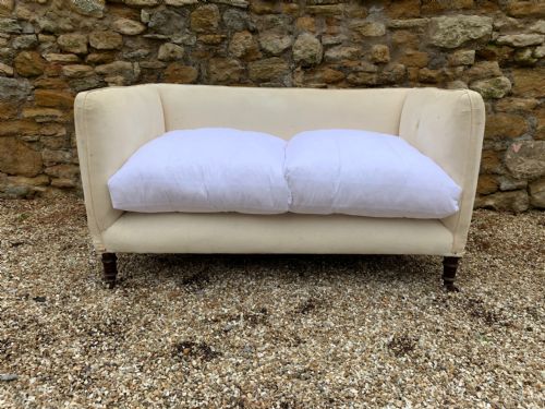 A Small Late Victorian Mahogany Sofa Circa 1900