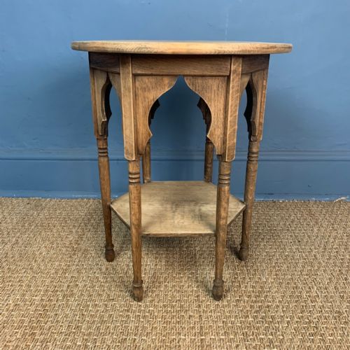 A Liberty and Co Dry Oak Moorish Table Circa 1890