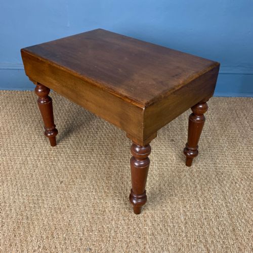 A Mid 19th C Mahogany Bidet Stool Circa 1840