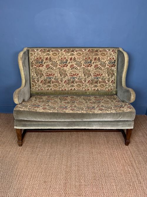 An Edwardian Mahogany and Tapestry Covered Sofa Circa 1910