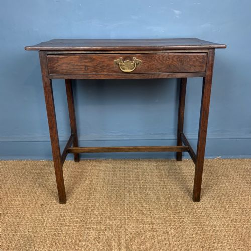 A George 111 Oak Side Table Circa 1800