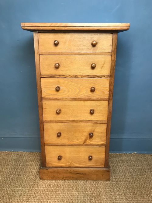 A Victorian Ash Wellington Chest Circa 1880