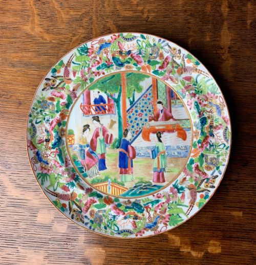 A 19th C Cantonese Plate