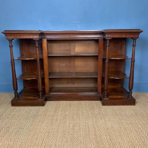 A William IV Cornish Mahogany Open Bookcase Circa 1835