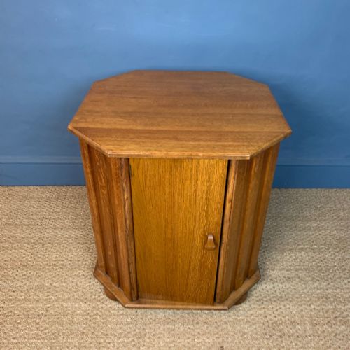 An Art Deco Oak Hexagonal Book Table Circa 1930