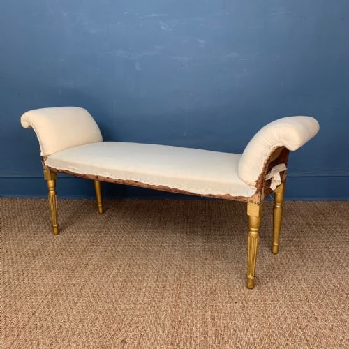 A George 111 Adam Period Gilt Window Seat Circa 1790.