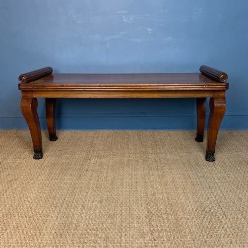 A Large George IV Mahogany Window Seat Circa 1830