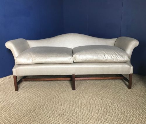 A 19th C Mahogany Camel Back Sofa in Early George 111 Style