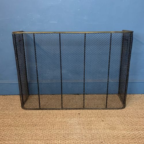 A Mid 19th Century Brass and Iron Nursery Fender.