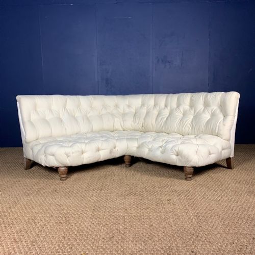 A Rare Howard and Sons Oak Corner Sofa Circa 1900