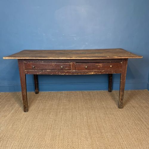 A Georgian West Country Pine Kitchen Table Devon Circa 1820