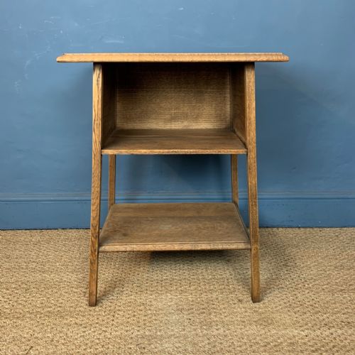 An Arts and Crafts Oak Two Tier Book Table Circa 1910