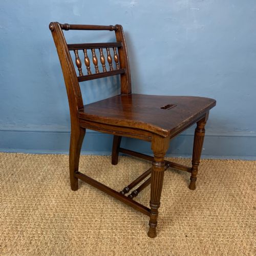 An Aesthetic Movement Oregon Pine Low Chair Circa 1880.