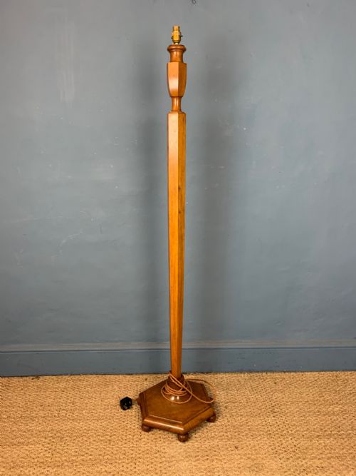 A Heals Satin Birch Standard Lamp Circa 1930