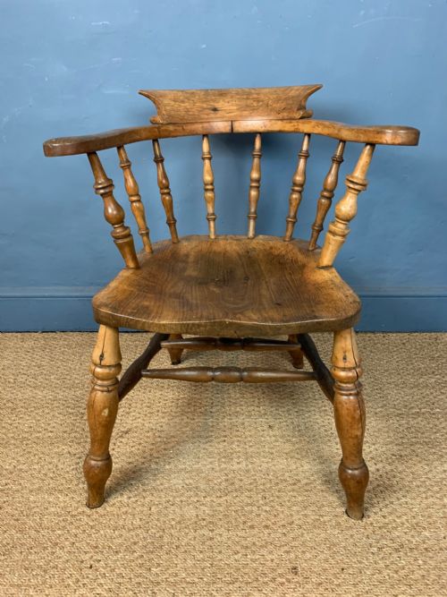 A Late 19th Century Smokers Bow Armchair
