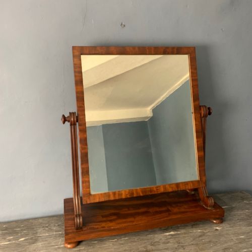 A George IV Gillows Mahogany Swing Frame Toilet Mirror C 1825