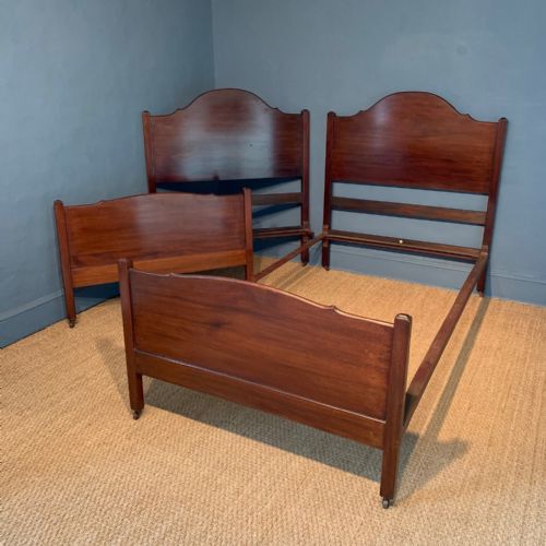 A Pair of Heals Mahogany Single Beds Circa 1925