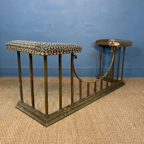 A Late Victorian Brass Club Fender Circa 1900