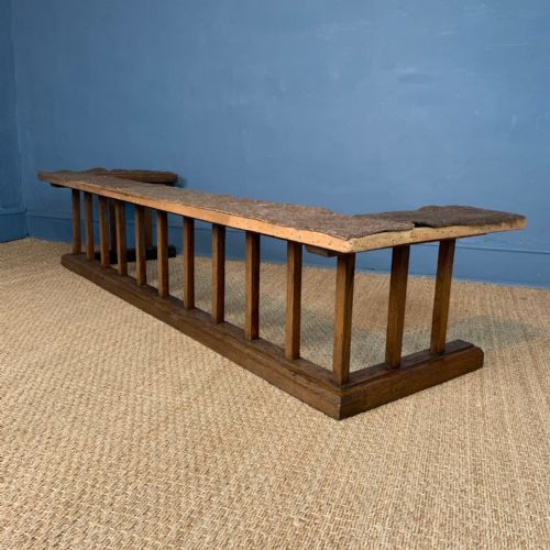 A Large Edwardian Oak Country House Fender Circa 1910