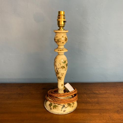 A Kashmiri Lacquer Table Lamp Circa 1920