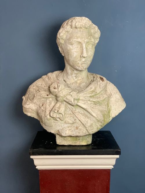 An Early 19th Century Plaster Bust of Antinous Circa 1830