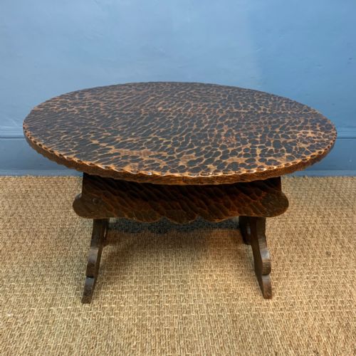 An Unusual Edwardian Rusticated Low Table Circa 1910