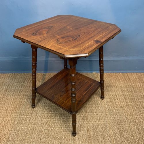 An Aesthetic Rosewood 2 Tier Table Circa 1890