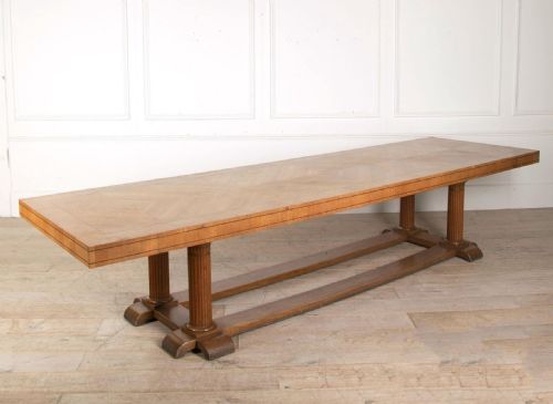 A Huge Arts and Crafts Oak Refectory Table  by Sir Frank Brangwyn Circa 1925