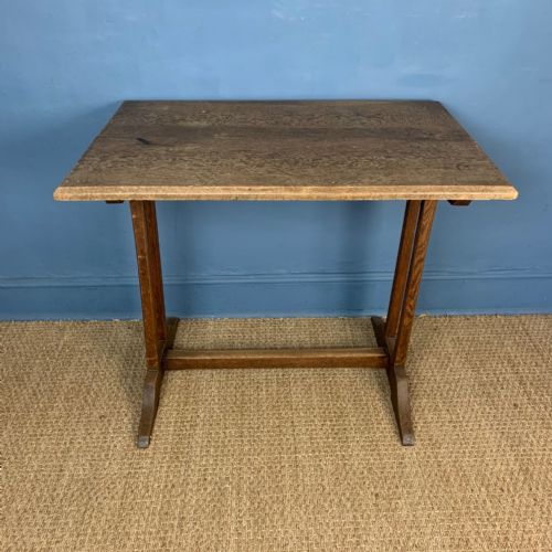 A Cotswold School Small Oak Refectory Table Circa 1920