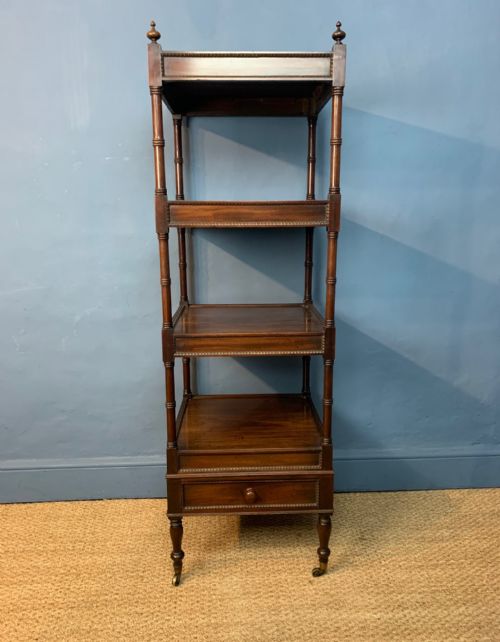 A George IV Mahogany Four Tier Whatnot Circa 1825