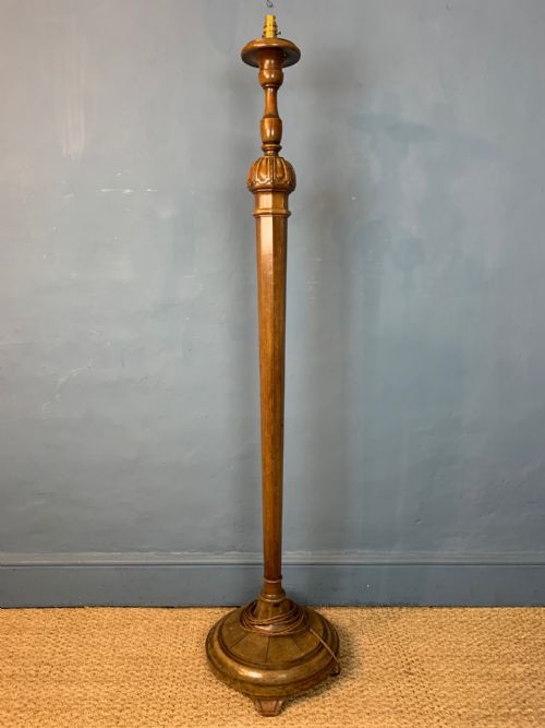 A Heals Walnut Standard Lamp Circa 1925