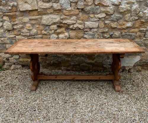 An Arts and Crafts Pine Table . West Country Circa 1910