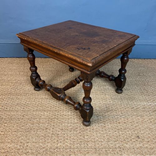 A William and Mary Walnut Stool Circa 1700