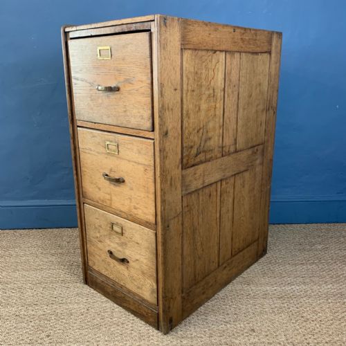 An Edwardian Oak Filing Cabinet Circa 1910