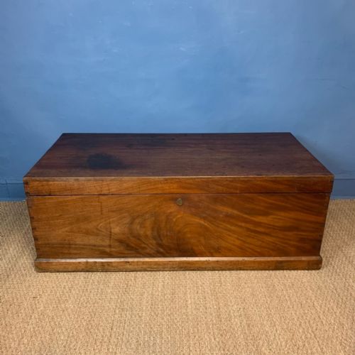 A Very Large Mid 19th C Mahogany Trunk Circa 1840