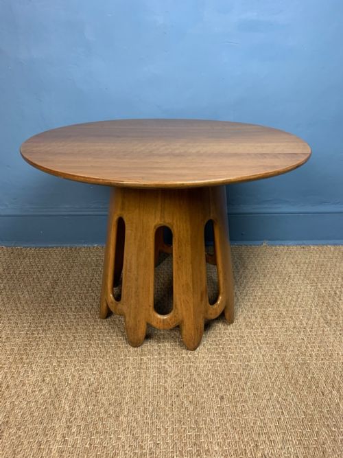 A Stylish English Walnut Art Deco Table Circa 1930