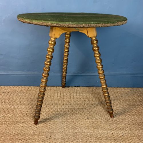 A Victorian Parcel Gilt Gypsy Table Circa 1870
