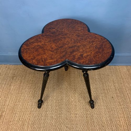 A Victorian Thuyawood and Ebonised Cloverleaf Gypsy Table Circa 1880