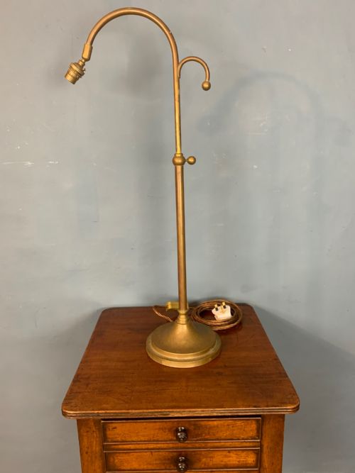 An Edwardian Brass Adjustable Desk Lamp Circa 1910