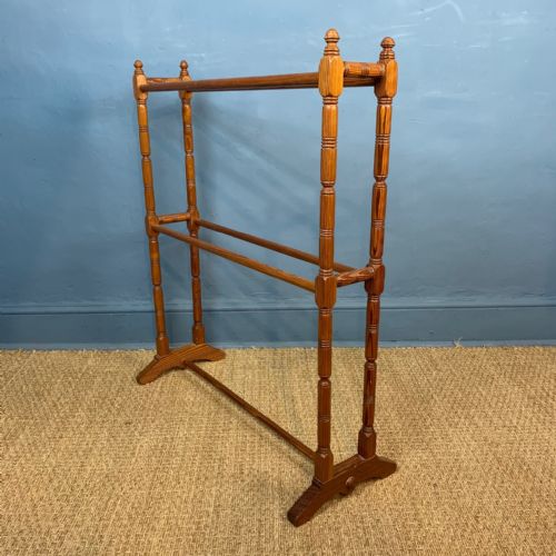A Victorian Oregon Pine Towel Rail Circa 1890