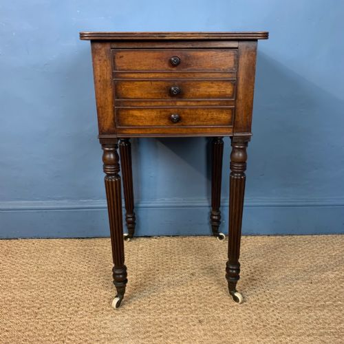 A George IV Mahogany Bedside Table Circa 1830