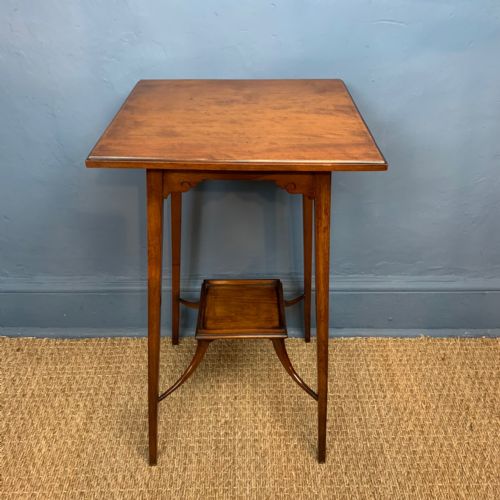 An Aesthetic Movement  Walnut Lamp Table Circa 1890
