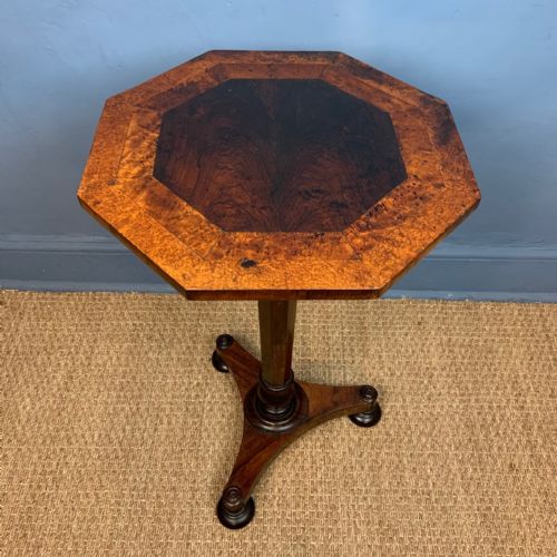 A George 1v Rosewood Hexagonal Specimen Wood Table Circa 1830