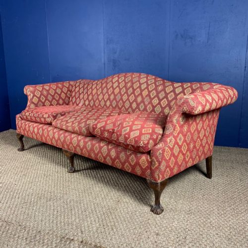 A Large 1920s Camelback Sofa in George 11 Style