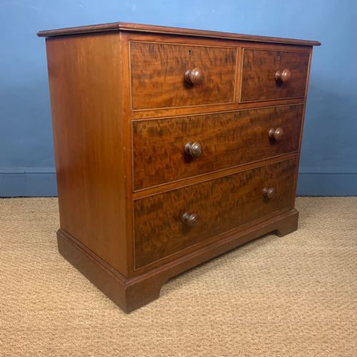 A Small Victorian Mahogany Chest of Drawers C 1880 by James Schoolbred