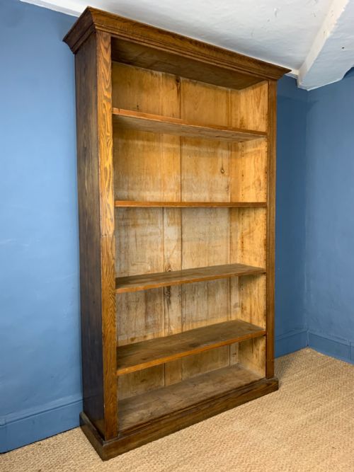 A Late Victorian Ash Open Bookcase Circa 1900