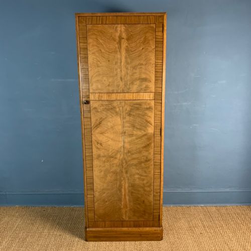 A Heals Walnut Single Door Wardrobe Circa 1930