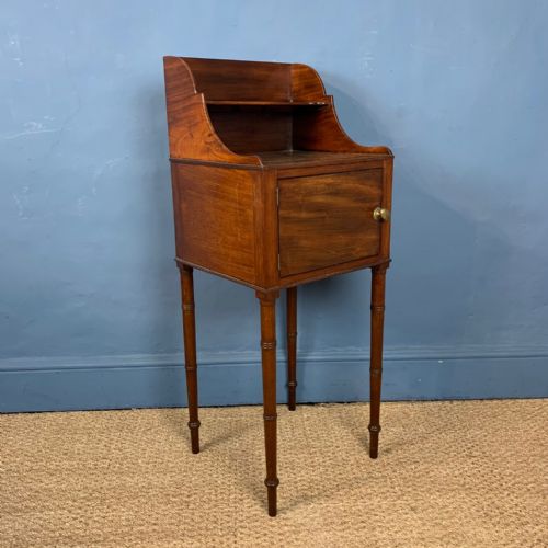 A George 111 Mahogany Bedside Table Circa 1800