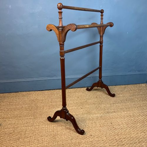 A Mid 19th C Mahogany Towel Rail Circa 1850