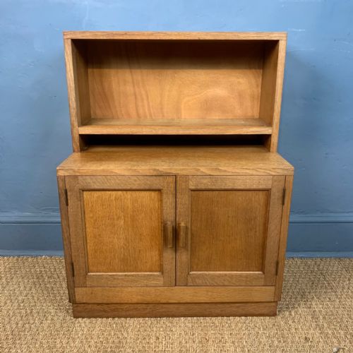 A Small Heals Style Oak Book Cupboard Circa 1930
